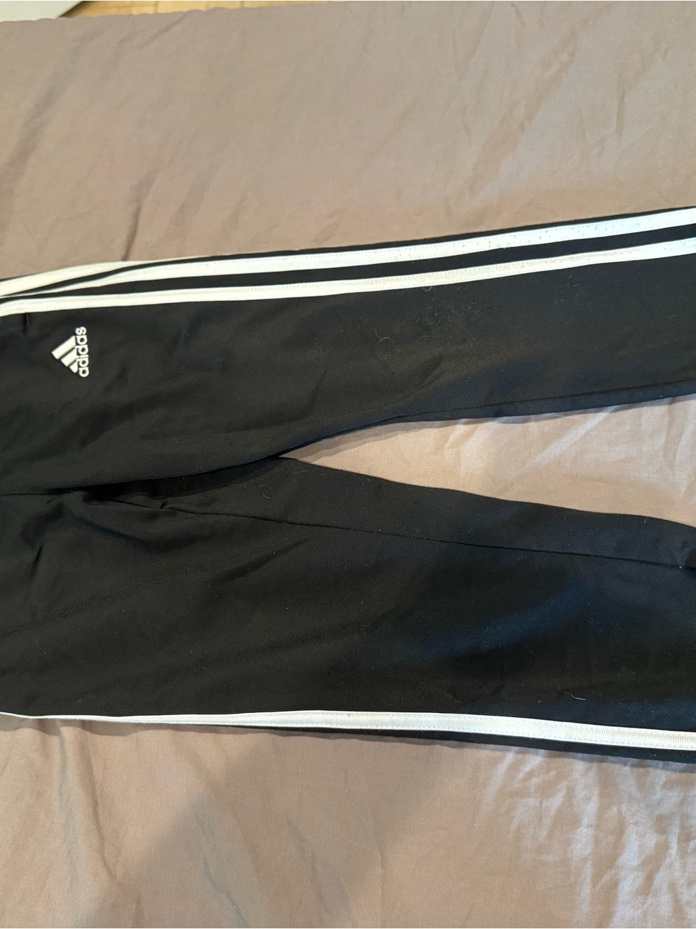 adidas Black Kids Joggers with White Side Stripes